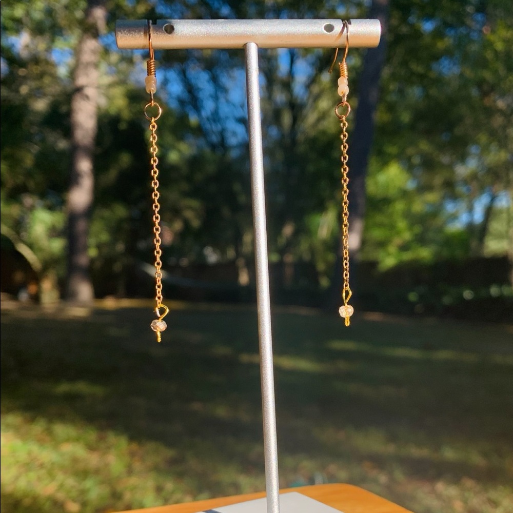 Gold chain Earrings